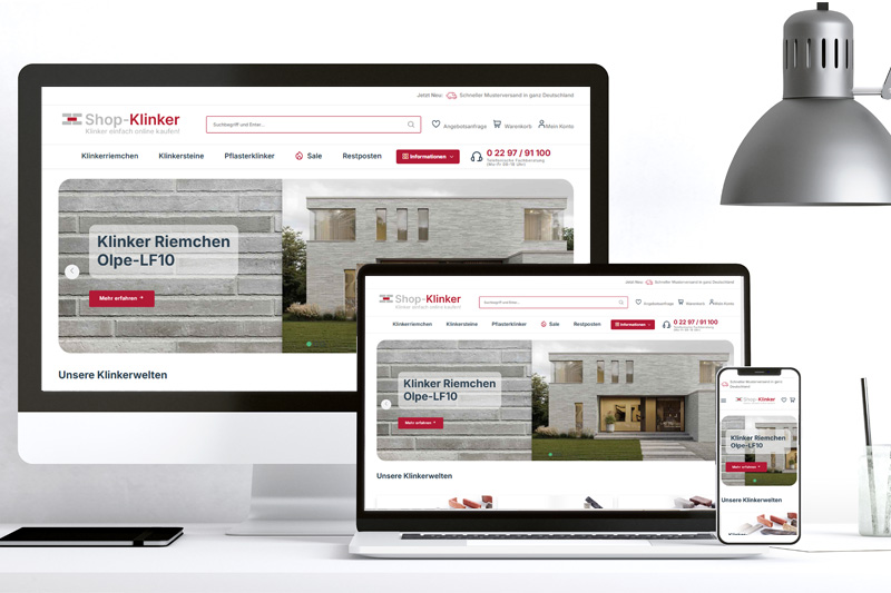 Bild zum Blogpost Unser neuer Klinker Online-Shop ist online
